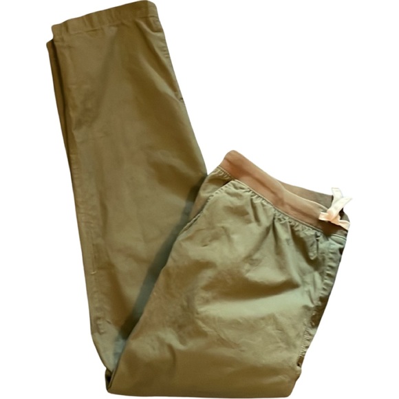 Lands End Boys Husky Cotton Elastic Waist Pants with Reinforced Knees - Picture 1 of 8